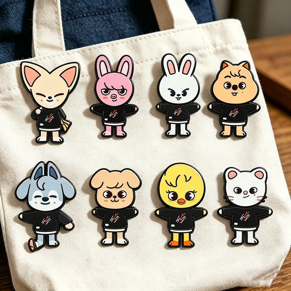 Enamel Pin Set - 8 stuks KPOP Cartoon Broche Dieren