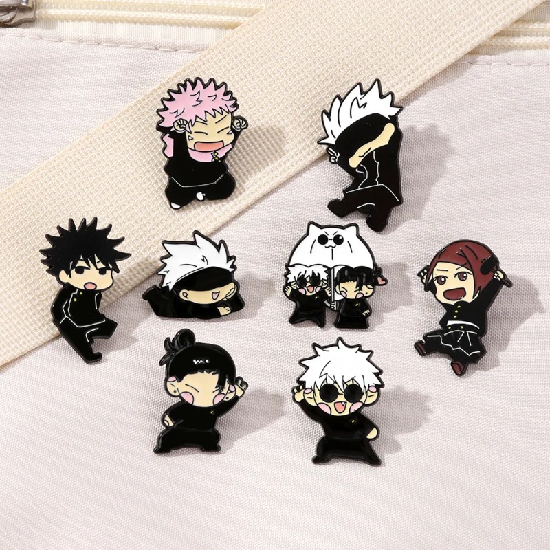 Enamel Pin Set - 8-delige Anime Itadori Yuji Emaille Pins