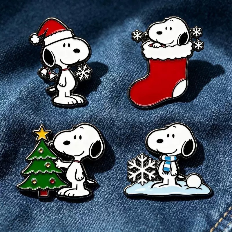 4 stuks kerst cartoon puppy ho - Enamel Pin Set recensie en prijs